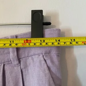 Abercrombie & Fitch Purple High Waist Sloane Dress Pants Linen Cotton Wide Leg thumbnail 7