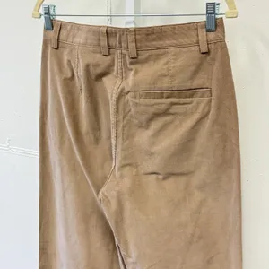 COS Women's Straight Leg Corduroy Chino Pants Slim Fit Tapered‎ Leg Sz 4 Beige thumbnail 5