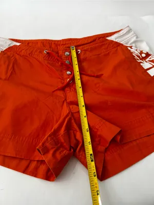 Nike Orange Tropical Floral Board Shorts Women’s Size M Swim Beach Cover Up thumbnail 5