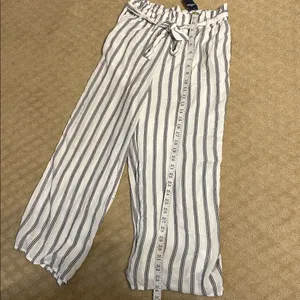 Hollister High Rise Striped Tie-Waist Pants, Medium NWT thumbnail 2