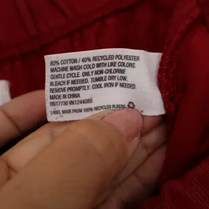 Colsie Womens Red Jogger Sweatpants Elastic Waist Drawstring Size L thumbnail 3