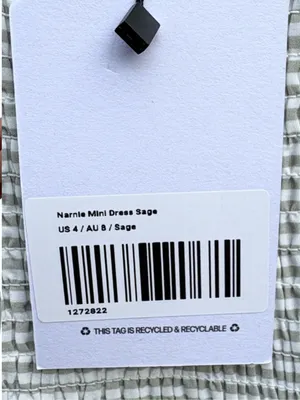 NWT Princess Polly Narnia Bubble Hem Mini Dress Sage Size 4 thumbnail 7