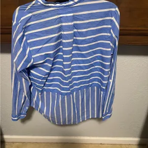 Tommy Hilfiger Blue Striped Women's Top thumbnail 2