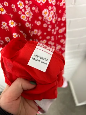 Princess Polly Red Floral Tie Strap Mini Dress Size 2 thumbnail 11