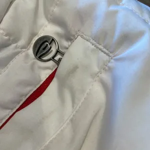 Rip curl Zip Up Puffer Snow Jacket in White‎ Red Size Medium thumbnail 11