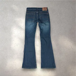 VTG L.E.I. Bootcut Jeans Juniors 1 Blue Mid Rise Denim Western Downtown Girl Y2K thumbnail 3