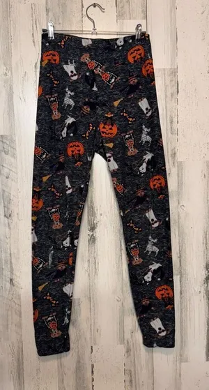 No Boundaries Young Ladies Halloween Dog Print Leggings Size M thumbnail 1