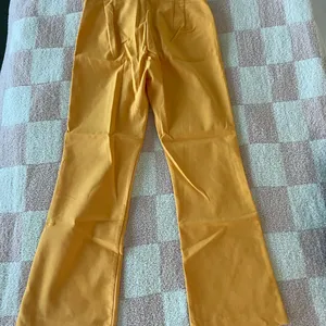 ZARA Bright Yellow Flared Pants thumbnail 2