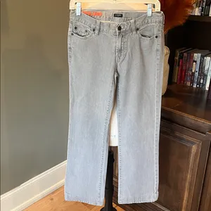 J Crew Low Rise Hipslung Gray Jeans thumbnail 5