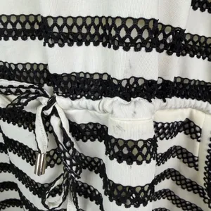 Calvin Klein Striped Mesh‎ Dress Cover Up L/XL Lightweight Sheer Nautical Resort thumbnail 8