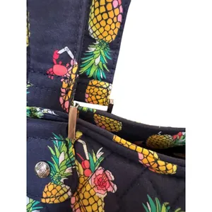 VERA BRADLEY LARGE GLENNA "TOUCAN PARTY" PATTERN‎ Bag Navy Blue Beach Travel thumbnail 5