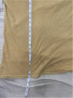 Women's We The Free Long Sleeve Tee, Size M, Yellow Cotton thumbnail 6