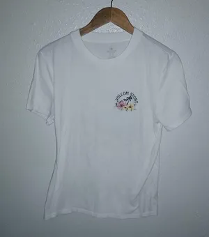 Volcom M The Volcom Stone Off the Island Enchanted Top in White thumbnail 3