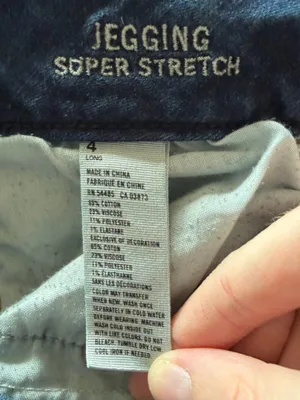 American Eagle Women’s Jeggings Super Stretch Dark Blue Jeans thumbnail 5