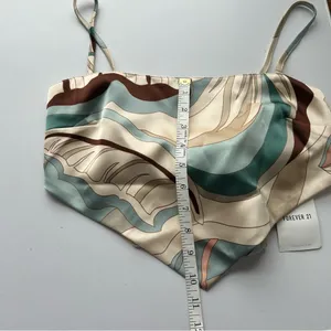 Stylish Multicolor Women's Crop Top Blue thumbnail 6