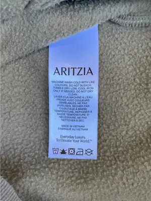 Aritzia Sweatfleece Perfect Fit Hoodie tan loungewear activewear gym training S thumbnail 6