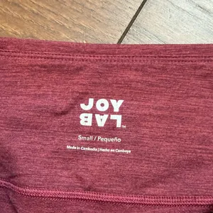 Joy Lab Maroon High-Waisted Leggings Size Small C7-014 thumbnail 2
