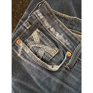 Big Star Nina Jeans Sz 30L Long‎ Dark Denim Distressing Straight Leg Western thumbnail 3