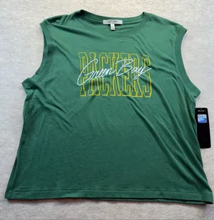Green Bay Packers Junk Food Women’s Muscle Tank XXL NWT thumbnail 1