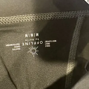 NWT Offline by Aerie Black with Gray Stitching Goals Padded Sports Bra - Size: M thumbnail 2