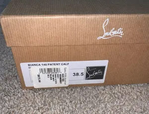 Christian Louboutin Black Bianca 140 Red Bottoms Size 8.5 thumbnail 11