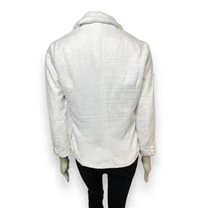 Lulu’s l White Tweed Open-Front Blazer Medium New with Tags thumbnail 6