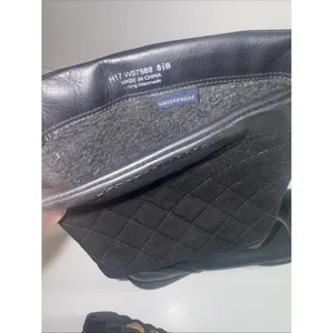 Cole Haan Black Leather Waterproof Quilted Winter Boots Women 8.5B EUC CHARITY thumbnail 6