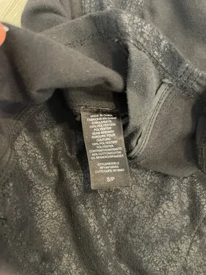 Guess Women’s moto Jacket black hooded Faux Leather S thumbnail 10
