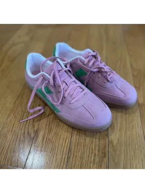 Size US 9 Women’s No Boundaries Women's Lace Up Sport Sneakers Pink Green thumbnail 8