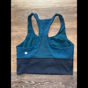 Lululemon Invigorate Bra *Long Line Nile Blue/Nocturnal Teal Size 6 thumbnail 2