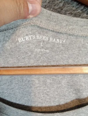 Burts Bees Baby Womens Set Pajamas Organic Cotton Lounge Comfy Size Large thumbnail 3