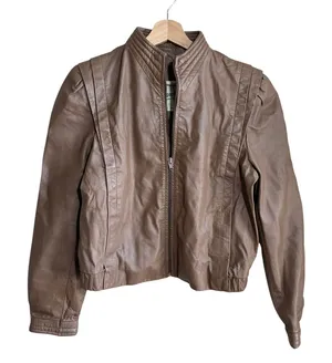 Berman's the leather experts made in korea bomber jacket full zip women's 12 thumbnail 1