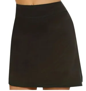 Boutique Soft Stretch Skort Black Women's Skirt Shorts Underneath 3X 18 thumbnail 1