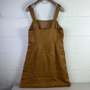 NWT J. Crew Squareneck A-line dress in Gramercy twill sz 8 cappuccino #BK702 thumbnail 4