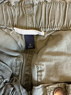 Universal Threads High-Rise Paperbag Waist Utility Pants - Olive Green - Size 12 thumbnail 3