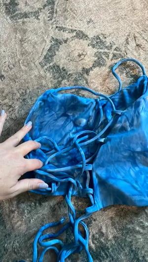 Halara lace up sports bra top thumbnail 2
