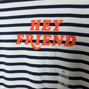 Old Navy Women's Short Sleeve Striped Graphic Tee Sz M thumbnail 2