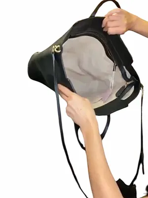 Gucci Swing Leather Tote with Detachable Strap 22179564 -black thumbnail 7