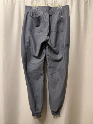 FIGS Zamora Jogger Scrub Pants Gray High Waisted Drawstring Medical Small thumbnail 5