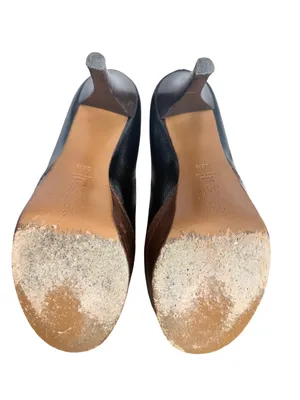 Marni Black Brown Two Tone Leather Closed Toe Platform Heels Pumps Size 8 Womens thumbnail 12