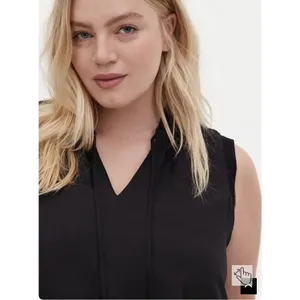Torrid Black Chiffon Tank Sleeveless Womens Plus Size 2X NEW #734 thumbnail 5