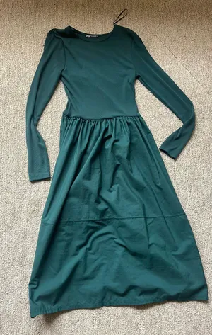 ZARA Green Dress thumbnail 1
