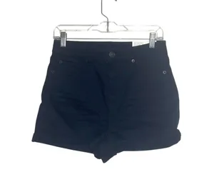 NWT Ne(X)t Level Solid Black High Rise Curvy Shorts thumbnail 1