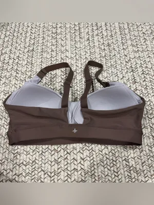 NWOT Halara Brown Medium Support Sheen Running Sports Bra thumbnail 5