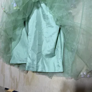 Zapaka dress lavender tulle Prom dress floral embroidery corset bodice Size‎ 16W thumbnail 6