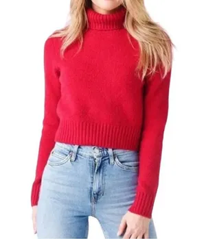 REDONE Red Turtleneck Sweater Women’s Red Size Small thumbnail 1
