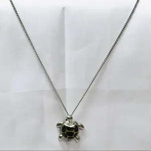 Sea Turtle Charm Necklace Silver thumbnail 2