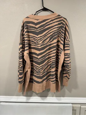 Aerie Oversized Animal Print Crewneck thumbnail 5