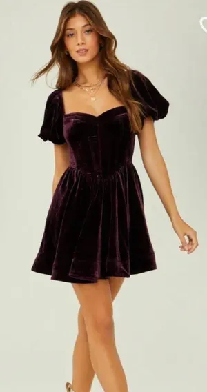 Altar'd State Maroon Dress thumbnail 1