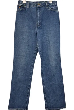 Vintage Wrangler Blue Jeans Straight Leg Size 16 Misses thumbnail 1